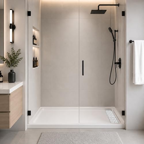ESONOFORM 60" W x 30" D Shower Pan with Stainless Steel Cover, Acrylic by ESONOFORM - Used condition - Image 8