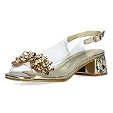 LAURA VITA Misstyl by Sandales Mode Femme MILY 21, Pointure:37 EU, La Couleur:Or