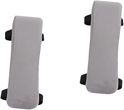 Operitacx 4 Pçs Almofada De Braço De Cadeira De Balanço Almofadas De Espuma Almofadas De Espuma Cadeira De Escritório Cinza Capa De Braço De Cadeira De Computador Mangas De Descanso De