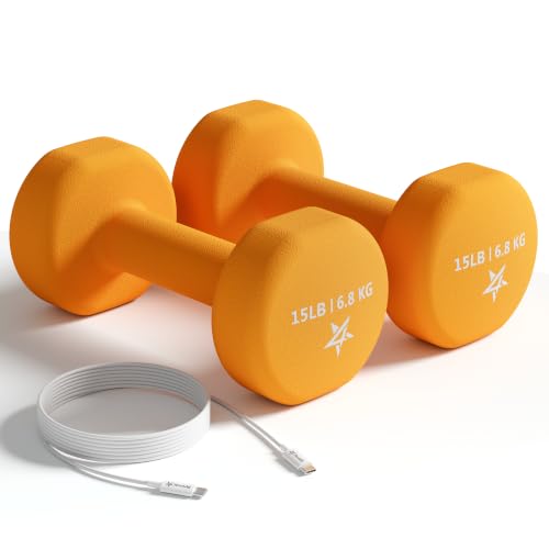 Image of Yes4All Neoprene Dumbbells, Pairs and Sets with Rack for Home Workouts
