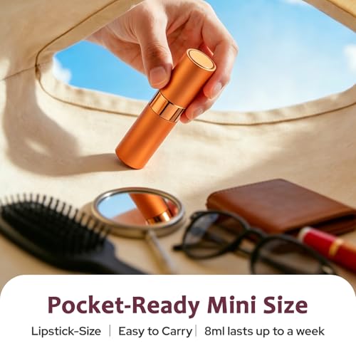 Image of LISAPACK 8ml Travel Perfume Bottle Refillable, 3 PCS Cologne Atomizer Spray