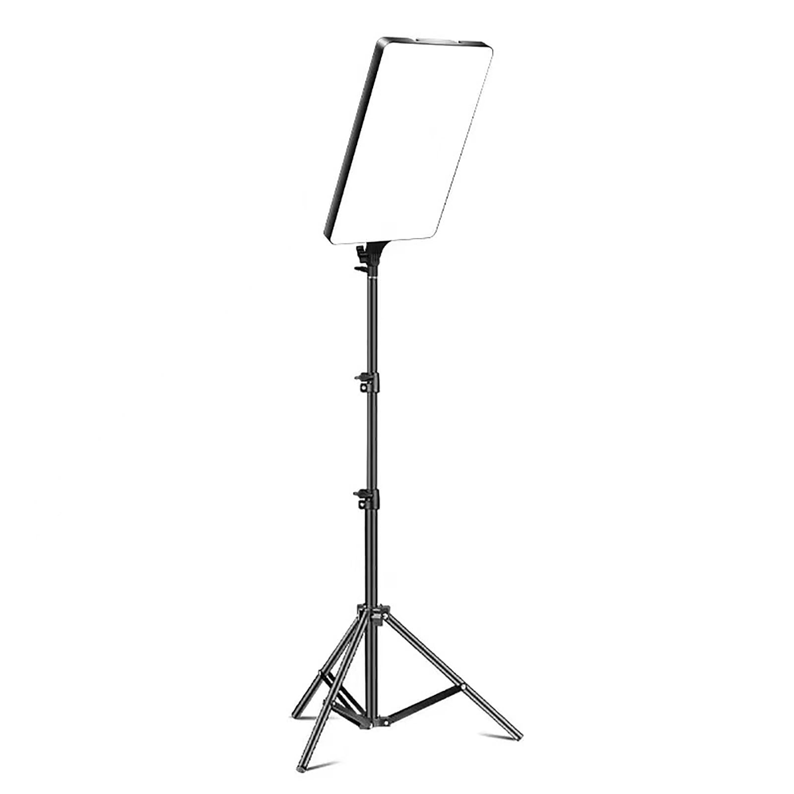 Bingqian One Color Led Video Panel Light With Stand Kit And Remote, 2700K-7500K Dimmable Photography Lighting, For Live Stream, Video Conferencing, Youtube, Tiktok, Make Up