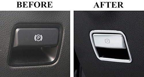 Electronic Handbrake Cover for M Class W166 GLE W166 C292,Interior Center Console Parking Brake Button Cover for Mercedes-Benz ML W166 GLE W166 Coupe C292 Accessories 2012-2019,Stainless
