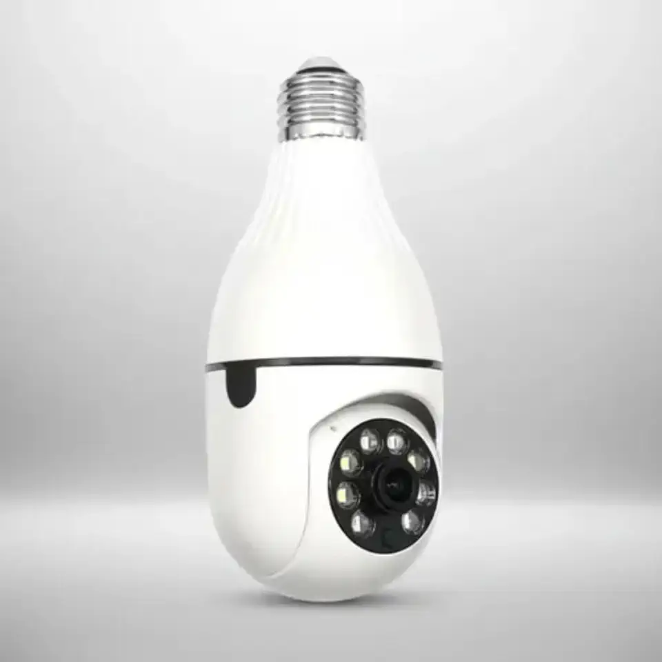 Genérico, Câmera Lâmpada Espiã Wifi Panorâmica Rotativa Sem Fio com Visão Noturna