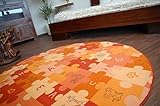 Photo Gallery rugsx tappeto bambini puzzle arancione cerchio 100 cm Photo Gallery rugsx tappeto bambini puzzle arancione cerchio 100 cm