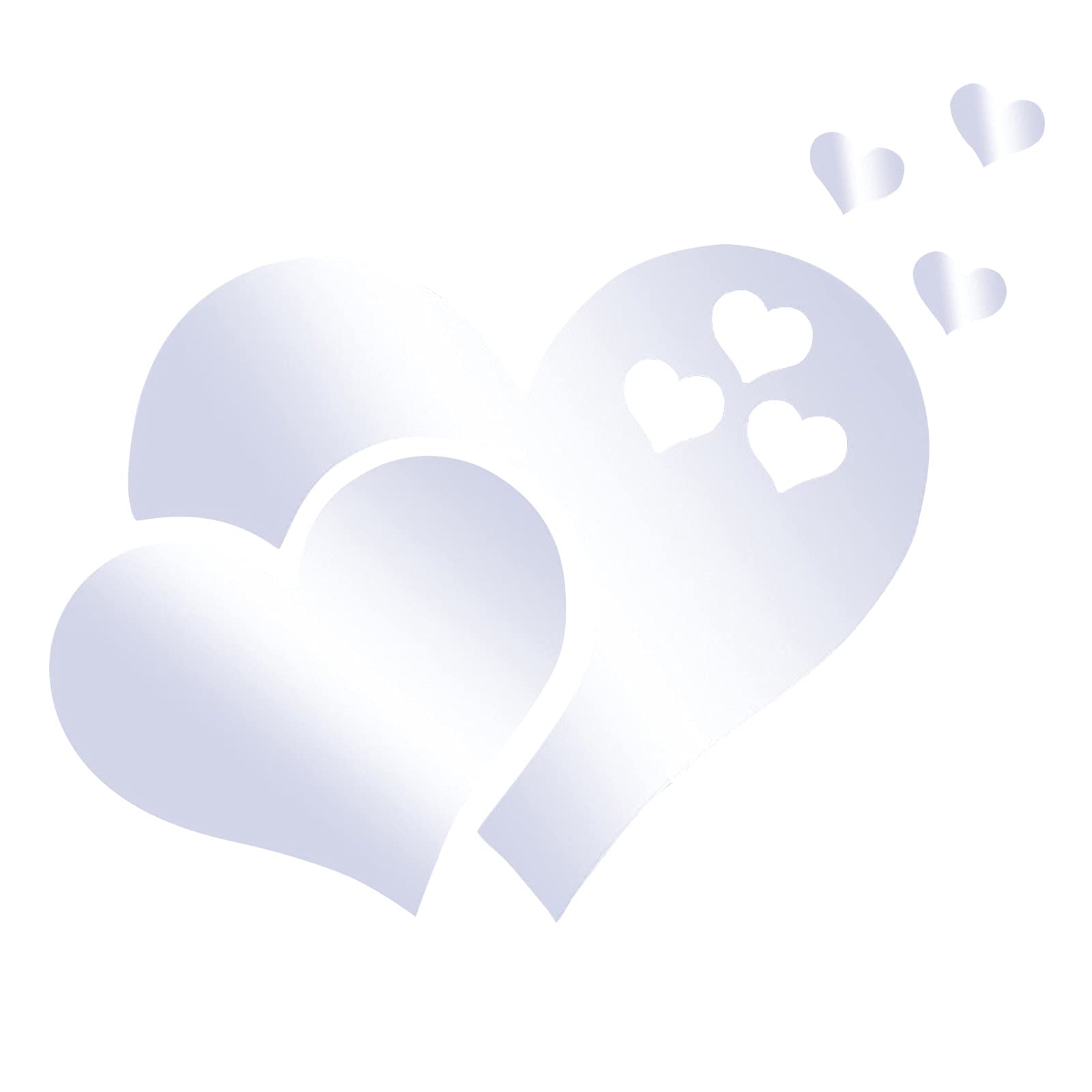 on Wall Tiles Removable Stickers Heart-Shape Plastic Wall Heart Stickers Wall Home Decor