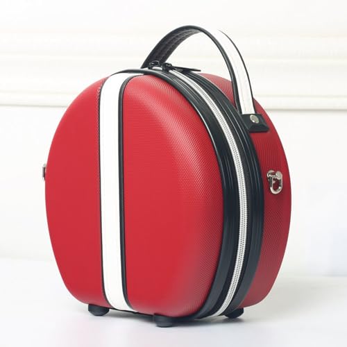 Light Suitcase 18in Round Carry On Luggages Suitcases with Wheels and Password Lock Portable Box Trolley Checked B,18inch3