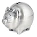 Classic Piggy Bank - Non Tarnish Brushed Pewter by Creative Gifts