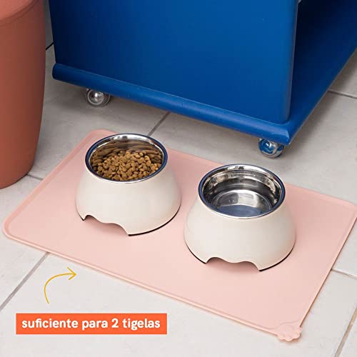 Jogo Americano de Silicone Rosa para Pets - Oikos Animal