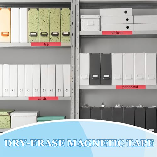Rouleau de ruban magnétique PATIKIL effaçable pour planning et réfrigérateur