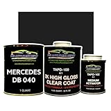 Auto Paint Depot Touch Up Paint for Mercedes-Benz C Series,CLK Coupe,E Series,M Series,ML Class,S Series,SL Series,SLK Series-Black 040 (All Years, All Models) One Quart with Clear Coat