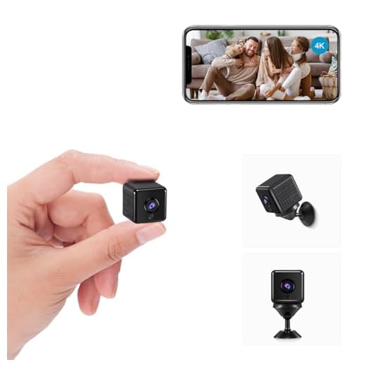 Mini Kamera, 4K HD WLAN Überwachungskamera Innen WiFi Kamera Live Übertragung Handy APP Für Micro Camera Indoor Mit Akku Kompakte Kleine Sicherheitskamera mit Bewegungsmelder/Nachtsich (A18PRO)