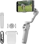 DJI Osmo Mobile 6, 3-Axis Téléphone Gimbal, Suivi d'objets, Rallonge intégrée, Portable et pliable, Stabilisateur Gimball pour iPhone, Android, YouTube TikTok Vidéo, Platinum Gray
