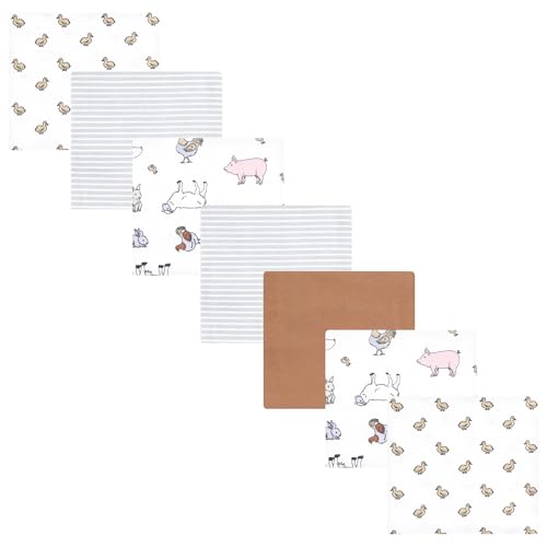 Image of Luvable Friends Little Treasure Flannel Receiving Blankets 7pk