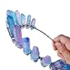 Bandeaux de tête à quartz naturel pour cristal pour boucle de tête peigne naturel pour la matière arc-en-ciel pierre couronne style bohème pour rhi #2