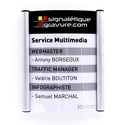 Plaque de porte Eternity Modern 123x148mm signalétique de bureau personnalisée
