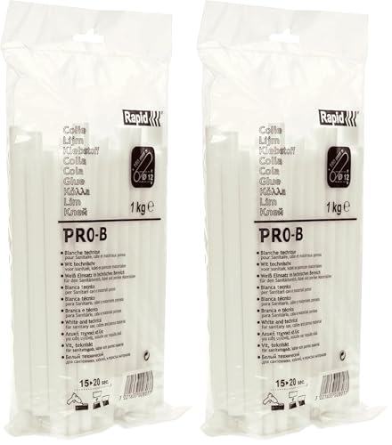 Bâtons de colle thermofusible RAPID 12mm colle pistolet thermocollant blanc 190mm 1kg