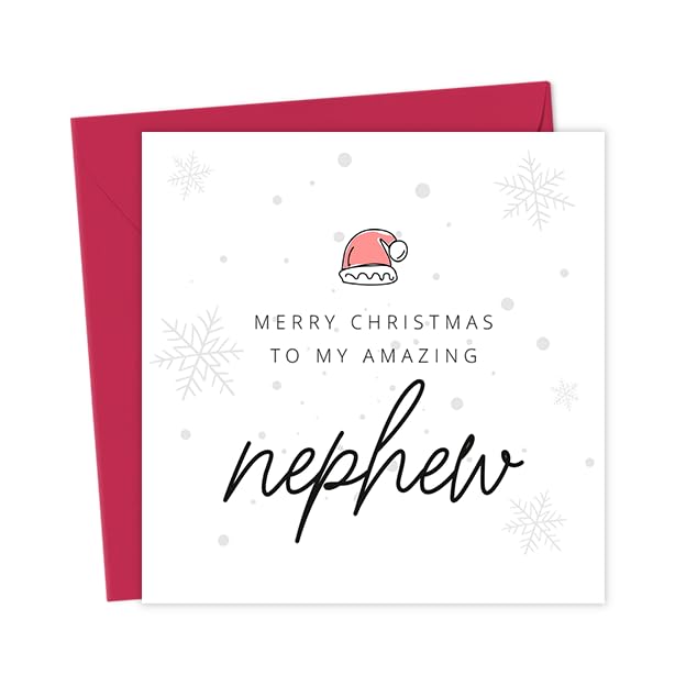 Merry Christmas To My Amazing Nephew Card | Xmas Cards Cute For Family - View #6