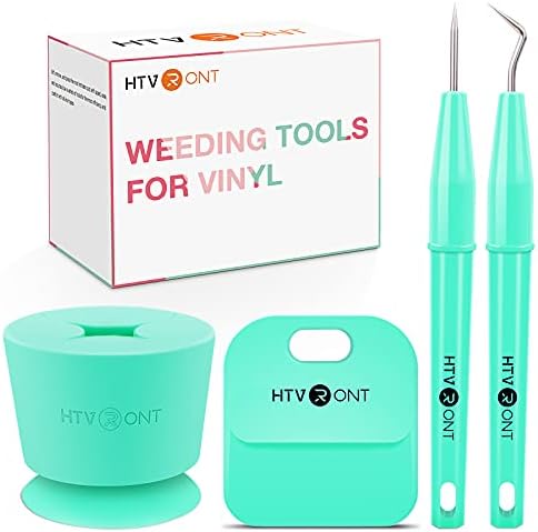 HTVRONT Weeding Tool for Vinyl, 4pcs Craft Tools Set Include Weeding Collector etc Vinyl Weeding Tool for Accessories
