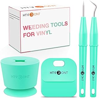 HTVRONT Weeding Tool for Vinyl, 4pcs Craft Tools Set Include Weeding Collector etc Vinyl Weeding Tool for Accessories