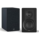 DALI KUPID - Altoparlante HiFi compatto e passivo di alta qualità, design a 2 vie, con woofer da 4,5' e tweeter da 1', supporto da parete incluso (coppia) - Black Ash