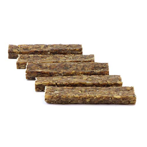 DOGBOSS 100% Natur Kauriegel, Hundeleckerli, gesunder Hundesnack, Rinderhaut mit Ente & Apfel, 5 Stück 15 cm