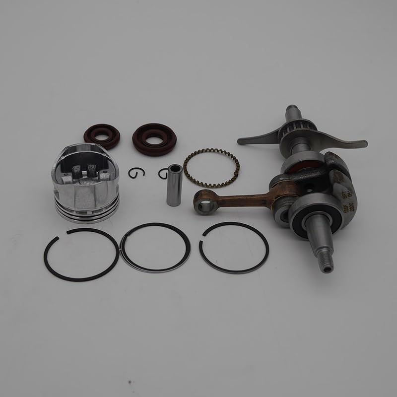 Piezas de jardín Kit de cigüeñal con sello de aceite de anillo de pistón de 35 mm, compatible con Honda GX25 25CC GX25NT HHT25S, desbrozadora de 4 tiempos, desbrozadora, motor de gasolina Piezas de ja