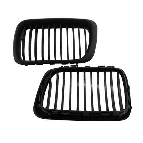 Parrilla delantera de ABS negro compatible con auto E36 de 1997 a 1999 320i 325i 6