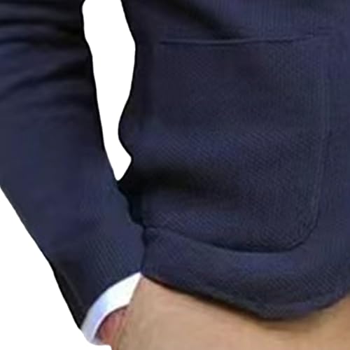 Men's Suit Knitted Jacket Button Lightweight Blazers Suits Coat Casual Knit Blazer Suit Jackets4