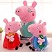 zcm Peluche 3pcs 20cm Maiale George Morbido Farcito Fumetto Famiglia di Animali Bambola Peluche Maiale Giocattoli Regalo di Compleanno per Bambini