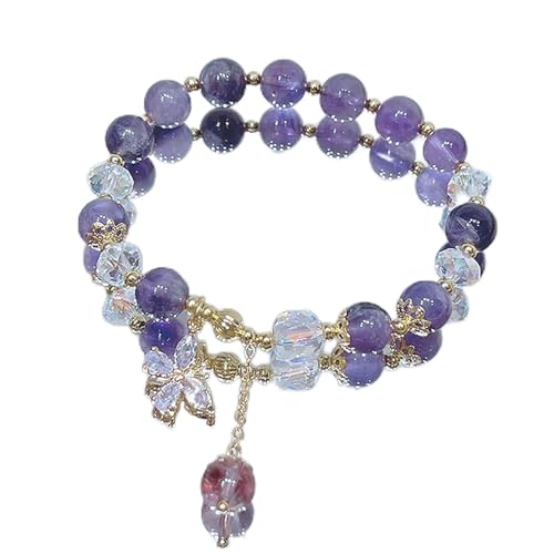 Breloque en pierre psychique bracelet Feng Shui améthyste idée cadeau