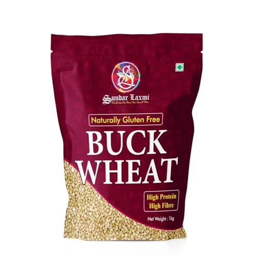 Image of SundarLaxmi Buckwheat Seeds 1800grams (900grams * 2 Packets) | Kuttu Giri | Hulled, Gluten Free Millet | High in Plant Protein & Fibre | Whole Grain Grind To Make Flour