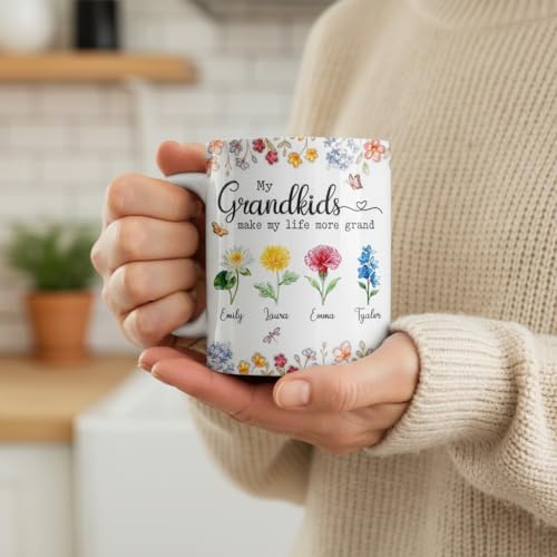 Taza de cerámica personalizada para abuela 11 oz miniatura 4