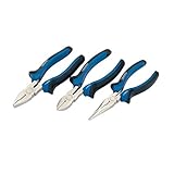 Draper 45864 - Set 3 pinze, con impugnature morbide