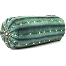 Kikkerland Cactus Headrest Plush Plant Pillow for Home or Office Decor Airplane & Travel Essentials Gift