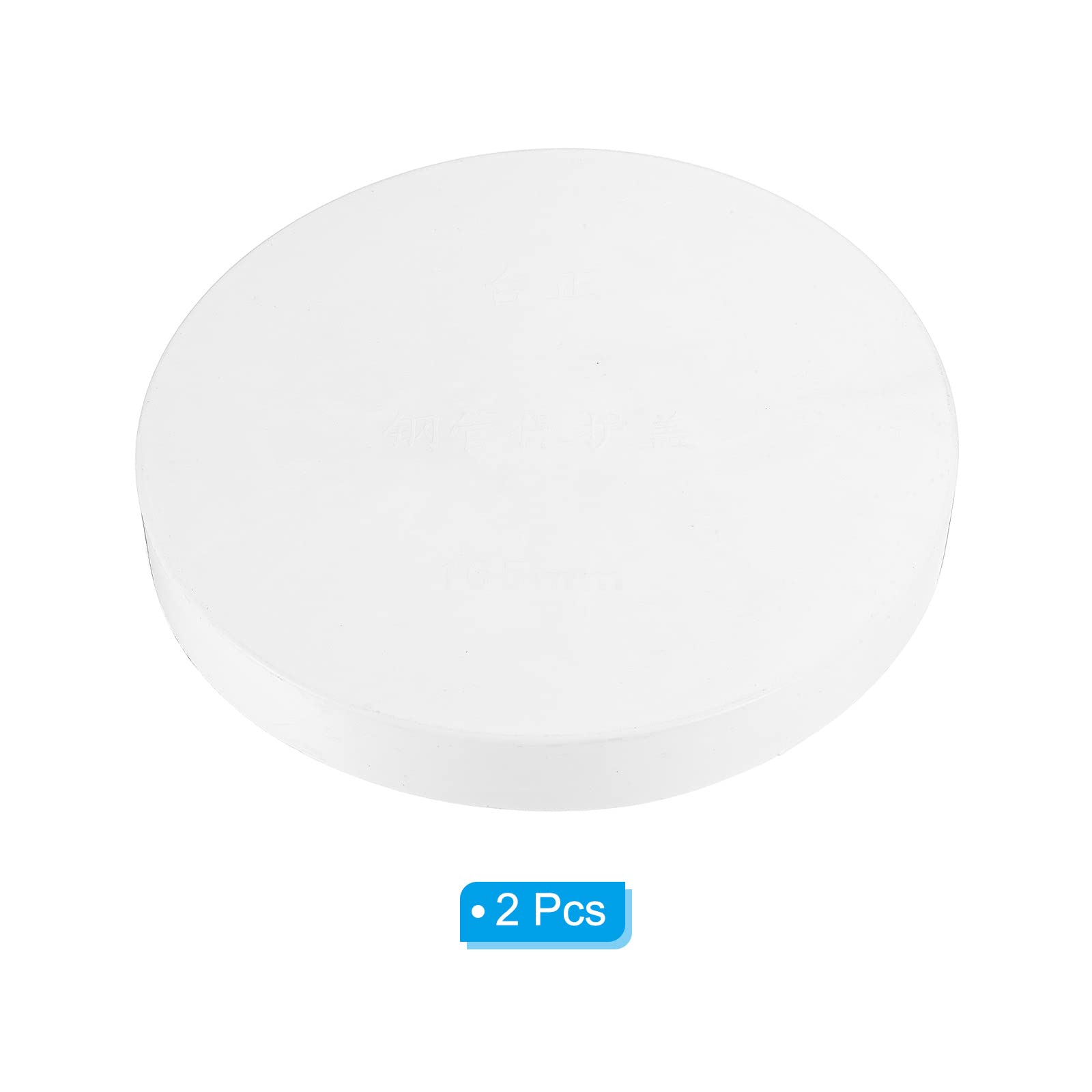 PATIKIL 6.5"/165mm PVC Pipe End Cap Fitting, 2 Pack Furniture Grade Plug Coupling Socket for DIY Garden, White - Image 3