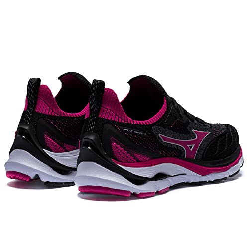 Tênis Mizuno Wave Mirai 4 Feminino - 38 - Preto/Pink