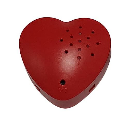 Tizuqe Portable Heart Shaped Voice Recorder for Stuffed Animal Box for Plush Toy Easy to Use Press and Play Recorder