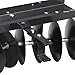 Field Tuff Steel Tow Behind Sleeve Hitch Garden Cultivator Soil Tiller Disc Harrow Tractor Attachment with 39 Inch Working Width, 11 Inch Discs, Black