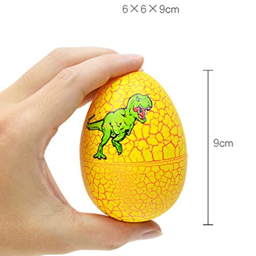 STOBOK 3Pcs Dinossauro Brinquedo De Dinossauro Para Incubação Ovos Surpresa Mistério Colorido Rachad