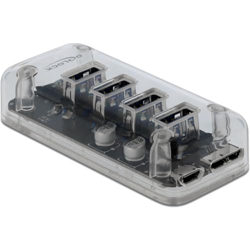 Delock Hub Externe USB 3.0 4 Ports - vue 3