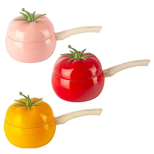 Cookware Sets Fruit Tomato Shape Frying Pan Cooking Pot Saucepan Induction Cooker Aluminum Cookware Nonstick Home 1Pcs Pink 6 Gallery Image