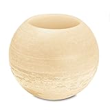 Durchmesser: Ø 380 mm Sehr hochwertiges, großes Wachswindlicht Luna  Ø 380mm Champagner  incl. Glaseinsatz  Original von Steinhart