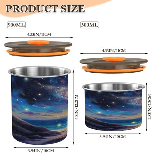 Contenedor Hermético para Café de Acero Inoxidable 17oz miniatura 2