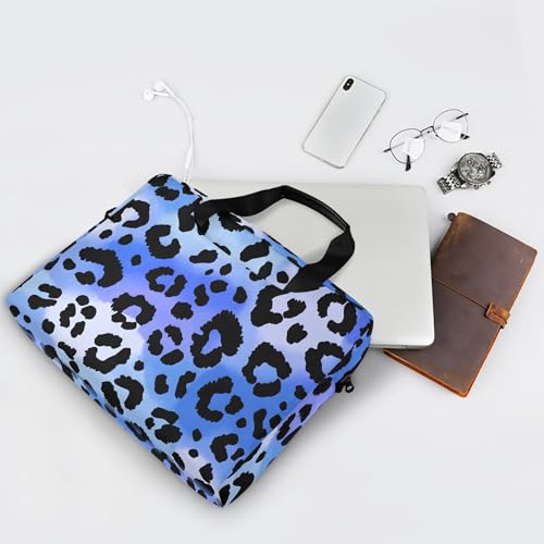 Maletín para portátil 13-15.6 pulg. con estampado leopardo azul miniatura 7