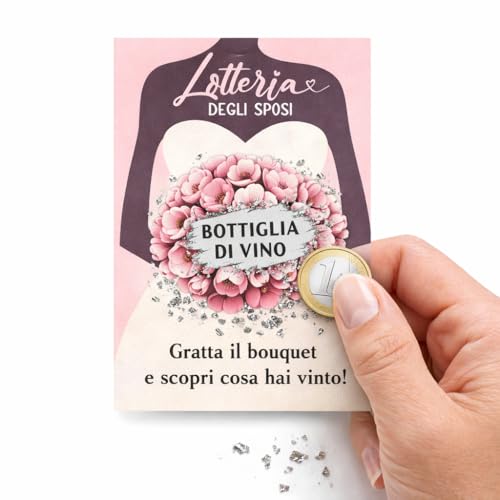 GHIBLI Gratta e Vinci Matrimonio con Bouquet da Grattare –