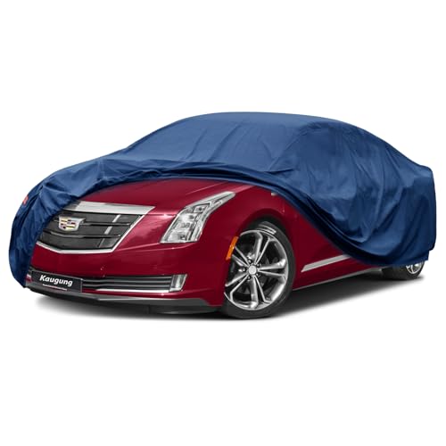 Image of Kaugung Heavy Duty Car Cover Custom Fit Cadillac ELR (2014-2016),Waterproof All Weather Resistant Outdoor Sun Rain Dust Snow Protection with Anti-Theft Lock.(USA Warehouse,Within 3-7 Days)