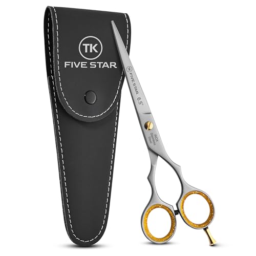 TK FIVE STAR Tornado Premium 6' extra Scharfe Friseurschere Haarschere Haarschneideschere für Damen Herren Friseure und Salons für feine und kräftige Haare Rostfrei