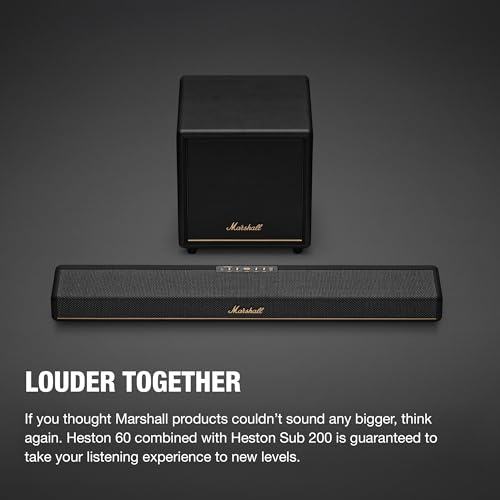 Image of Marshall Heston SUB 200 Wireless subwoofer with Bluetooth LE-Audio