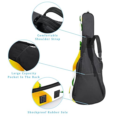 Housse de transport étanche pour guitare avec bandoulière réglable Texture antique, Multicolore 10., 42.9×16.9×4.7 in… - Les Beatles, Paul McCartney, John Lennon, RIngo Starr, George Harrison Housse de transport étanche pour guitare avec bandoulière réglable Texture antique, Multicolore 10., 42.9x16.9x4.7 in… – Image 4